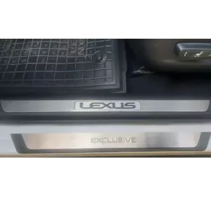 Накладки на пороги (4 шт.) Exclusive для Lexus NX 2014-2021 рр