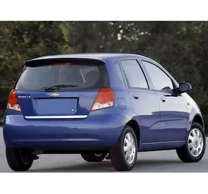 Кромка багажника (нерж.) HB для Chevrolet Aveo T200 2002-2008 рр Кромка багажника (нерж.) HB для Chevrolet Aveo T200 2002-2008 рр