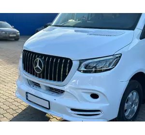 Передня решітка GT Chrome Premium для Mercedes Sprinter W907/W910 2018-2024 рр Передня решітка GT Chrome Premium для Mercedes Sprinter W907/W910 2018-2024 рр