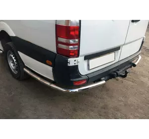 Бічні труби за заднім колесом кутові (2 шт., нерж) Середня для Mercedes Sprinter W907/W910 2018-2024 рр Бічні труби за заднім колесом кутові (2 шт., нерж) Середня для Mercedes Sprinter W907/W910 2018-2024 рр