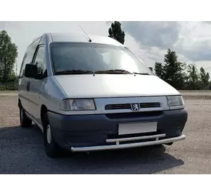 Передній захист ST016 (нерж) 60/42 мм для Fiat Scudo 1996-2007 років Передній захист ST016 (нерж) 60/42 мм для Fiat Scudo 1996-2007 років