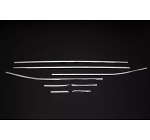 Окантовка вікон (4 шт, нерж) для Seat Ibiza 2017-2024 рр