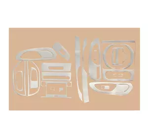 Накладки на панель Алюміній для Mercedes Vito / V-class W447 2014-2024 рр Накладки на панель Алюміній для Mercedes Vito / V-class W447 2014-2024 рр