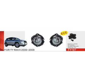 Протитуманки 2006-2008 (2 шт, галогенні) для Toyota Rav 4 років Протитуманки 2006-2008 (2 шт, галогенні) для Toyota Rav 4 років