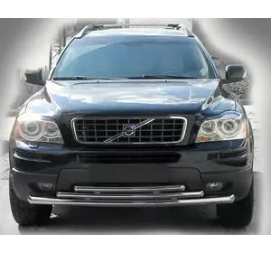 Передній захист ST014-2 (нерж) для Volvo XC90 2002-2014 рр Передній захист ST014-2 (нерж) для Volvo XC90 2002-2014 рр