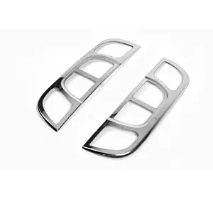 Накладка на стопи (2 шт, нерж.) для Fiat Fiorino/Qubo 2008-2024 рр Накладка на стопи (2 шт, нерж.) для Fiat Fiorino/Qubo 2008-2024 рр