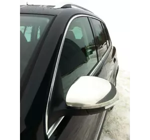 Накладки на дзеркала (2 шт., нерж) Carmos - Турецька сталь для Volkswagen Tiguan 2007-2016 рр Накладки на дзеркала (2 шт., нерж) Carmos - Турецька сталь для Volkswagen Tiguan 2007-2016 рр