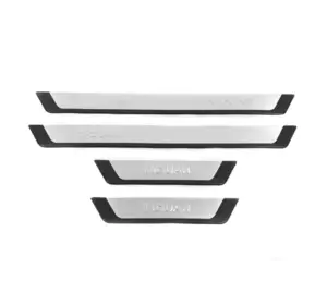 Накладки на пороги Omsa Flexill (4 шт., нерж.) для Volkswagen Tiguan 2007-2016 рр Накладки на пороги Omsa Flexill (4 шт., нерж.) для Volkswagen Tiguan 2007-2016 рр