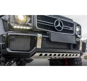 Захист переднього бампера (нержавійка) для Mercedes G сlass W463 1990-2018рр Захист переднього бампера (нержавійка) для Mercedes G сlass W463 1990-2018рр