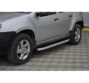 Бокові пороги Fullmond (2 шт, алюмін. профілю.) для Dacia Duster 2008-2018 рр Бокові пороги Fullmond (2 шт, алюмін. профілю.) для Dacia Duster 2008-2018 рр