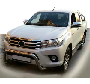 Передній захист WT009 (нерж) для Toyota Hilux 2015-2024 рр Передній захист WT009 (нерж) для Toyota Hilux 2015-2024 рр