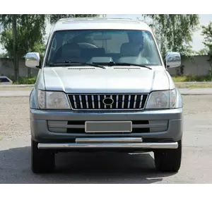 Передня дуга ST014 (нерж.) для Toyota Land Cruiser 90 Prado Передня дуга ST014 (нерж.) для Toyota Land Cruiser 90 Prado