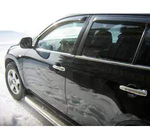 Зовнішня окантовка вікон (4 шт, нерж) Carmos - Турецька сталь для Toyota Rav 4 2006-2013 років Зовнішня окантовка вікон (4 шт, нерж) Carmos - Турецька сталь для Toyota Rav 4 2006-2013 років