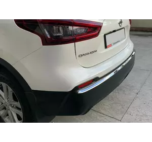 Кромка бампера (нерж) для Nissan Qashqai 2014-2021рр Кромка бампера (нерж) для Nissan Qashqai 2014-2021рр