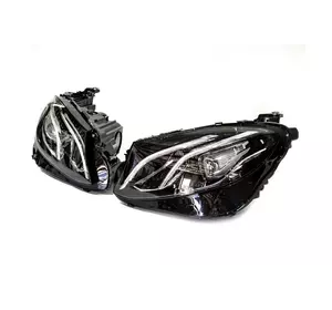 Передня оптика (2 шт, рестайлінг) для Mercedes C-сlass W205 2014-2021рр Передня оптика (2 шт, рестайлінг) для Mercedes C-сlass W205 2014-2021рр