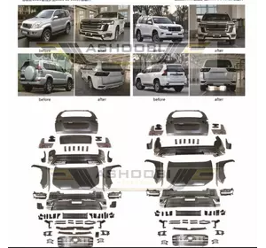 Комплект рестайлінгу на LC 300 для Toyota Land Cruiser Prado 120 Комплект рестайлінгу на LC 300 для Toyota Land Cruiser Prado 120