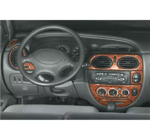 Накладки на панель 1999-2003 (Meric, Туреччина) Дерево для Renault Megane I рр Накладки на панель 1999-2003 (Meric, Туреччина) Дерево для Renault Megane I рр
