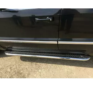 Бокові пороги Maydos V2 (2 шт., нерж) для Toyota Highlander 2013-2019 рр Бокові пороги Maydos V2 (2 шт., нерж) для Toyota Highlander 2013-2019 рр