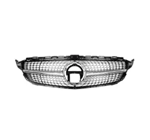 Передня решітка Diamond Silver 2018-2024, без камери для Mercedes C-сlass W205 рр Передня решітка Diamond Silver 2018-2024, без камери для Mercedes C-сlass W205 рр