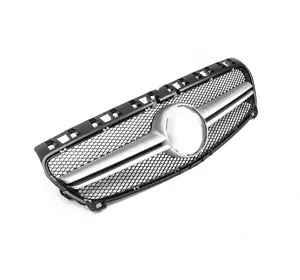 Передня решітка AMG Silver (2012-2015) для Mercedes A-сlass W176 рр Передня решітка AMG Silver (2012-2015) для Mercedes A-сlass W176 рр