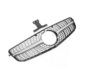 Передня решітка Diamond Silver для Mercedes C-class W204 2007-2015рр Передня решітка Diamond Silver для Mercedes C-class W204 2007-2015рр