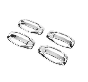 Накладки на ручки і обведення (8 шт., нерж.) Carmos - Турецька сталь для Fiat Doblo II 2010-2022 рр Накладки на ручки і обведення (8 шт., нерж.) Carmos - Турецька сталь для Fiat Doblo II 2010-2022 рр