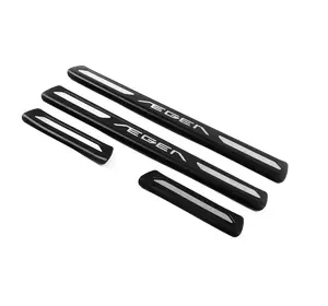 Накладки на пороги OmsaLine V1 (4 шт, нерж) для Fiat Tipo 2016-2024 рр Накладки на пороги OmsaLine V1 (4 шт, нерж) для Fiat Tipo 2016-2024 рр