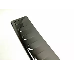 Накладка на задній бампер Чорний глянець (SW, нерж) для Mercedes E-сlass W212 2009-2016рр Накладка на задній бампер Чорний глянець (SW, нерж) для Mercedes E-сlass W212 2009-2016рр