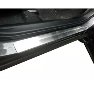 Накладки на пороги OmsaLine (4 шт, нерж) для Toyota Rav 4 2013-2018 рр Накладки на пороги OmsaLine (4 шт, нерж) для Toyota Rav 4 2013-2018 рр