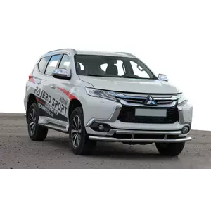 Передній захист ST016 (нерж) для Mitsubishi Pajero Sport 2015-2024 рр