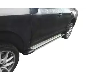 Бокові пороги Rainbow (2 шт., Алюміній) для Porsche Cayenne 2003-2010 рр Бокові пороги Rainbow (2 шт., Алюміній) для Porsche Cayenne 2003-2010 рр
