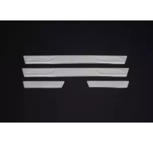 Накладки на пороги OmsaLine V2 (4 шт, нерж) для Fiat Tipo 2016-2024 рр Накладки на пороги OmsaLine V2 (4 шт, нерж) для Fiat Tipo 2016-2024 рр