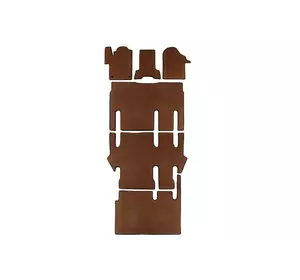 Килимки EVA V-class, ExtraLong 2 бокових (повний салон, 6 килимків) Коричневий для Mercedes Vito / V-class W447 2014-2024 рр Килимки EVA V-class, ExtraLong 2 бокових (повний салон, 6 килимків) Коричневий для Mercedes Vito / V-class W447 2014-2024 рр