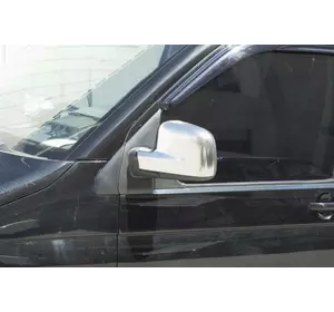Накладки на дзеркала Сірий мат (2 шт) для Volkswagen T5 Multivan 2003-2010 рр Накладки на дзеркала Сірий мат (2 шт) для Volkswagen T5 Multivan 2003-2010 рр