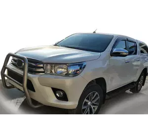 Передній захист QT007 (нерж) для Toyota Hilux 2015-2024 рр Передній захист QT007 (нерж) для Toyota Hilux 2015-2024 рр