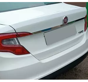 Хром планка над номером (нерж) Sedan (хром) для Fiat Tipo 2016-2024 рр Хром планка над номером (нерж) Sedan (хром) для Fiat Tipo 2016-2024 рр