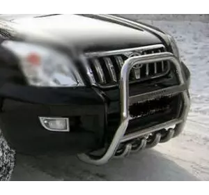 Кенгурятник високий (нерж) для Toyota Land Cruiser Prado 120 Кенгурятник високий (нерж) для Toyota Land Cruiser Prado 120