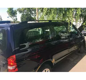 Рейлінги Skyport (чорні) Довга база (ExtraLong) для Mercedes Vito / V-class W447 2014-2024 рр Рейлінги Skyport (чорні) Довга база (ExtraLong) для Mercedes Vito / V-class W447 2014-2024 рр