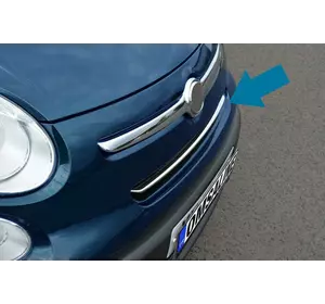 Накладки на решітку (rockstar, нерж.) для Fiat 500/500L Накладки на решітку (rockstar, нерж.) для Fiat 500/500L