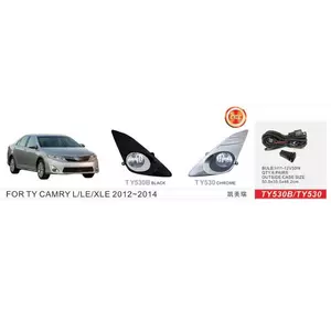 Протитуманки US-type 2011-2014 (2 шт, галогенні) для Toyota Camry рр