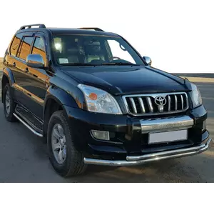 Передня дуга ST014 (нерж.) 60/42 мм для Toyota Land Cruiser Prado 120