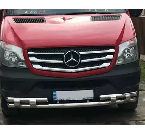 Передня нижня дуга Shark (нерж.) 2006-2013 для Mercedes Sprinter W906 рр Передня нижня дуга Shark (нерж.) 2006-2013 для Mercedes Sprinter W906 рр