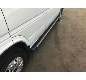 Бокові пороги Maya (2 шт., алюміній) Довга база для Mercedes Sprinter W901-905 1995-2006 рр Бокові пороги Maya (2 шт., алюміній) Довга база для Mercedes Sprinter W901-905 1995-2006 рр