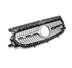 Передня решітка Diamond Silver З місцем під камеру для Mercedes GLA H247 2020-2024 рр Передня решітка Diamond Silver З місцем під камеру для Mercedes GLA H247 2020-2024 рр