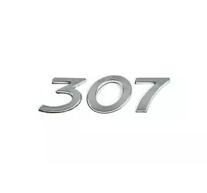 Напис 307 (105мм на 30мм) для Peugeot 307