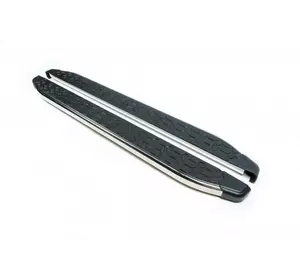 Бокові пороги BlackLine (2 шт., алюміній) для Ford Courier 2014-2023 рр Бокові пороги BlackLine (2 шт., алюміній) для Ford Courier 2014-2023 рр