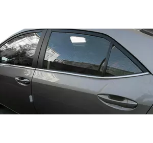 Нижня окантовка (4 шт, нерж) для Toyota Corolla 2013-2019 рр