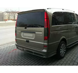 Накладка на задній бампер Sport (під фарбування) Середня-Довга бази для Mercedes Vito W639 2004-2015рр Накладка на задній бампер Sport (під фарбування) Середня-Довга бази для Mercedes Vito W639 2004-2015рр