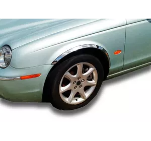 Накладки на арки (4 шт, нерж) для Jaguar X-Type