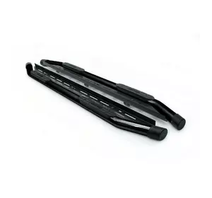 Бокові пороги Almazon Black 76mm (2 шт., метал) для Mercedes X class Бокові пороги Almazon Black 76mm (2 шт., метал) для Mercedes X class